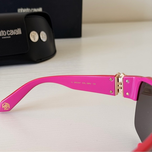 New! Roberto Cavalli Red Sunglasses, SRC037 09RV, Authentic - Picture 8 of 11